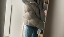 坦博爾泡芙連帽羽絨服女短款韓版面包服小個子秋冬外套TBF530360D 松木棕 M (165) 曬單實拍圖