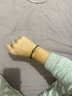 周生生【細繩】串珠3mm細版手繩轉運珠男女定價(jià)不銹鋼繩-黑色 J17 曬單實(shí)拍圖