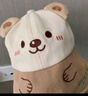 愛(ài)寶適嬰兒帽子春秋冬寶寶漁夫帽男女童盆帽外出遮陽(yáng)帽太陽(yáng)帽拼色熊T155 曬單實(shí)拍圖