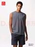 優(yōu)衣庫男女裝AIRism棉混紡無(wú)袖T恤背心坎肩吸汗透氣475363 475363/07青灰色 L 曬單實(shí)拍圖