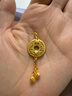 周生生黃金吊墜男款女款不含黃金項鏈91007P計價(jià) 4.4克 曬單實(shí)拍圖
