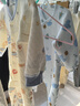 童泰嬰兒連體衣秋冬寶寶衣服家居內(nèi)衣偏開長袖夾棉哈衣爬服 藍(lán)色 73cm 曬單實(shí)拍圖