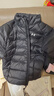 安德瑪（UNDERARMOUR）秋冬Core男子輕質(zhì)運動(dòng)休閑短款鴨絨羽絨服6010876 黑色001 XL 曬單實(shí)拍圖