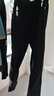 恒源祥男裝純棉運動(dòng)長(cháng)褲男士秋冬夏季款純色寬松直筒松緊腰百搭休閑褲夏 直筒黑色 XL 春秋款【135-165斤】 曬單實(shí)拍圖