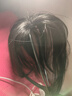 瑞貝卡（Rebecca）假發(fā)女真人發(fā)絲頭頂遮白發(fā)補發(fā)片自然蓬松增加發(fā)量高顱頂假發(fā)片 自然黑 25cm 【胎毛八字劉?！?曬單實(shí)拍圖