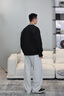 EMPORIO ARMANI/阿瑪尼官方旗艦新款男士運動(dòng)休閑飛行員夾克拉鏈衛衣外套秋季 【合身版】黑色-UC001 M (推薦：135-150斤) 曬單實(shí)拍圖