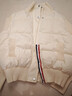 妙奕嘉棉服女2025新款冬季外套棉衣棉襖短款初中學(xué)生襖子小個(gè)子女生寬松 米白色針織拼接條紋棉服 L 【建議108-120斤】 曬單實(shí)拍圖