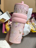 世大家明星同款保溫杯女士水杯送女朋友友老婆生日伴手禮物大容量吸管杯 曬單實(shí)拍圖