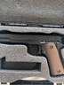 aqk1911成人玩具槍鋁合金bb全金屬手槍黃河牌發(fā)射器打氣球的搶彈 正版8.0加強版1911 暗墨色 曬單實(shí)拍圖