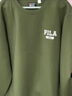 斐樂(lè )（FILA）官方男子加絨保暖衛衣秋冬季時(shí)尚休閑簡(jiǎn)約圓領(lǐng)套頭衫長(cháng)袖上衣男裝 【加絨】軍旅綠-KK L 曬單實(shí)拍圖