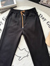 馬克華菲鋼印提花休閑褲子男款春秋季寬松美式潮流直筒運動(dòng)百搭長(cháng)褲男褲夏 白色 XL 曬單實(shí)拍圖