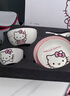 滿(mǎn)朝佳（MANCHAOJIA）三麗鷗hellokitty碗碟5件套裝家用菜盤(pán)陶瓷組套餐具高級送禮盒裝 曬單實(shí)拍圖