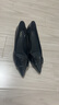 百思圖25秋單鞋潮流細高跟尖頭通勤女鞋F3513CQ5 黑色 36 曬單實(shí)拍圖