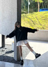 麓格立衛衣女士外套春秋款春季衣服女裝2025新款學(xué)生韓版寬松百搭慵懶風(fēng) 蝴蝶結黑色衛衣 M 曬單實(shí)拍圖