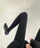 浪莎連褲襪女2026春秋冬加絨加厚防勾絲襪褲肉色光腿神器黑透膚打底褲 純黑色- 連腳 2條 均碼 200克薄絨 （5-15度適合） 曬單實(shí)拍圖