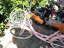 飛鴿（FLYING PIGEON）自行車(chē)成人通勤車(chē)自行車(chē)學(xué)生單車(chē)成人自行車(chē)通勤自行車(chē)女士自行車(chē) 標配櫻花粉|單速|(zhì)輻條輪+禮包 24寸適合150-170cm 曬單實(shí)拍圖