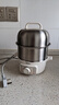 美的（Midea）【政府補貼】煮蛋器蒸蛋器雙層家用自動(dòng)斷電神器防干燒不銹鋼便攜式家用煮蛋器MZ-ZDE16T72 曬單實(shí)拍圖