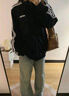 adidas休閑舒適三條紋立領(lǐng)夾克外套男裝秋季阿迪達斯官方輕運動(dòng)   黑色/白（推薦選大一碼）   L 曬單實(shí)拍圖