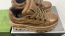 群狼·世家男鞋秋冬季中高幫休閑板鞋男士厚底增高老爹鞋皮面跑步運(yùn)動(dòng)鞋子男 棕色 單層 【四季款】 40 (250mm) 曬單實(shí)拍圖