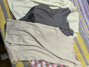 馬登工裝美式棉背心男健身運動(dòng)老頭汗衫無(wú)袖t恤跨欄重磅螺紋坎肩打底 米白色 【拍2件減5元/夏季外穿] L （修身版型，可拍大一碼） 曬單實(shí)拍圖
