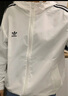 adidas經(jīng)典三條紋運動(dòng)連帽夾克外套男女秋季阿迪達斯三葉草 亮白   S 曬單實(shí)拍圖