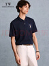 Teenie Weenie小熊男裝POLO衫T恤2025夏新款清新時(shí)尚多彩純色短袖 藏青色 L 曬單實(shí)拍圖