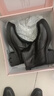 他她TATA奶皮靴法式粗跟彈力靴女靴子羊皮短靴 黑色（絨里） 36 曬單實(shí)拍圖