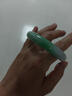 緬甸翡翠手鐲冰種正品陽(yáng)綠飄花玉鐲子半山水玉手鐲高冰送禮送媽媽 53mm圈口 曬單實(shí)拍圖