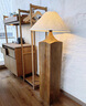 侘寂風(fēng)落地燈客廳書(shū)房沙發(fā)臥室茶室酒店民宿復古實(shí)木樹(shù)樁創(chuàng  )意臺燈 落地燈直徑55*高135CM配無(wú)極調光 曬單實(shí)拍圖