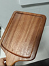 京東京造 牛排板 砧案板切菜家用抗菌【烏檀木】方形38*22*2.3cm 曬單實(shí)拍圖