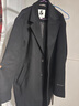 杰克·瓊斯（JACK&JONES）男裝25年秋冬季毛呢大衣男士中長款寬松韓系簡約羊毛呢子外套男 E40黑色 常規(guī) XL （185） 曬單實(shí)拍圖