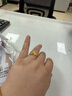 潮宏基花韻足金古法黃金戒指九紫離火送女友生日禮物計價(jià) 約3.8g 曬單實(shí)拍圖