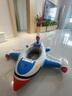 OIMG兒童游泳圈飛機泳圈水上坐騎艇1-6歲寶寶防側翻安全水上充氣坐圈 水槍款-白飛艇（送打氣筒） 曬單實(shí)拍圖