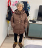唐致中老年羽絨服女短款新中式媽媽冬季外套60歲老人奶奶太太加厚冬裝 【新國標90絨】咖色 3XL 【建議121-135斤】送運費險 曬單實(shí)拍圖