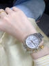 瑞士浪琴手表女士時(shí)尚奢華機械表十大品牌防水夜光鎢鋼適用男女表 L3137間金白面-女款 送手鏈皮表帶 曬單實(shí)拍圖