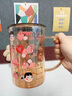 JCZS德國品牌牛奶杯兒童刻度三歲以上微波爐可加熱帶吸管大寶寶喝奶杯 草莓姐姐 納鈣材質(zhì) 曬單實(shí)拍圖