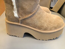 UGG YUQI (宋雨琦)同款秋季新款女士休閑雪地靴1171533CHE|栗色38 曬單實(shí)拍圖