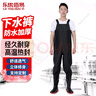 樂(lè )優(yōu)佰易 半身下水褲黑色43碼 連體男防水魚(yú)褲涉水褲漁褲雨褲皮褲背帶褲 曬單實(shí)拍圖