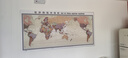 晨信復古世界海運交通地圖中英文客廳掛畫(huà)航海港口路線(xiàn)圖辦公室裝飾畫(huà) 世界海運交通圖 帶框成品高70X長(cháng)140CM 金色框 鋁合金邊框裱晶瓷面（可隨意擦寫(xiě)） 曬單實(shí)拍圖