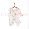 【全網(wǎng)熱銷(xiāo)】嬰兒連體衣薄款長(cháng)袖空調服寶寶純棉居家睡衣哈衣 6410#花草小熊 59cm 曬單實(shí)拍圖