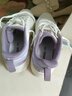 361°女鞋休閑運動(dòng)鞋子2025秋季皮面跳繩防水防滑耐磨厚底增高潮流鞋 羽毛白/丁香灰紫 【皮面防水】 38 曬單實(shí)拍圖