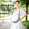 太子貝貝德國托腹帶孕婦中晚期護腰保胎加強帶透氣舒適高彈防勒淺藍灰L碼 曬單實(shí)拍圖