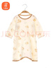 貝瑞加（Babyprints）嬰兒連體衣寶寶純棉睡袍四季爬服家居哈衣柔軟內衣 棕貝殼80 曬單實(shí)拍圖