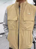 李寧（LI-NING）羽絨馬甲男連帽秋冬新款加厚保暖防風(fēng)健身訓練休閑運動(dòng)羽絨背心 卡其-火山巖面料【80%鴨絨】 防潑水 L 曬單實(shí)拍圖