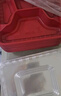 登比一次性餐盒四格飯盒食品級外賣(mài)快餐分格帶蓋打包盒碗1000ml*50套 曬單實(shí)拍圖
