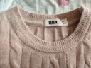 森馬（Semir）森柔毛衫|商場(chǎng)同款毛衣女圓領(lǐng)純色2024冬季絞花上衣101724107014 曬單實(shí)拍圖