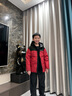 波司登25新款羽絨服男女兒童中長(cháng)款5A抗菌絨保暖連帽外套T250246120Q 冰川熊紅9CX8 150 /72 約140-150cm 36kg 曬單實(shí)拍圖