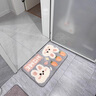 小棕熊（XIAOZONGXIONG）浴室吸水地墊家用洗手間進(jìn)門(mén)門(mén)墊廁所墊子衛生間衛浴門(mén)口防滑腳墊 草莓兔【仿羊絨 加厚 吸水 】 50cm*80cm 1件數 【吸水 浴后免擦腳】 曬單實(shí)拍圖