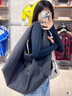 adidas「云朵包」牛仔風(fēng)大容量運動(dòng)挎包女子阿迪達斯官方三葉草 黑色 NS 曬單實(shí)拍圖