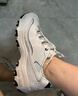 斯凱奇（Skechers）女鞋秋冬小白熊休閑鞋子厚底增高百搭運(yùn)動軟底老爹鞋99999863 白色/海軍藍(lán)色/WNV 38 曬單實(shí)拍圖